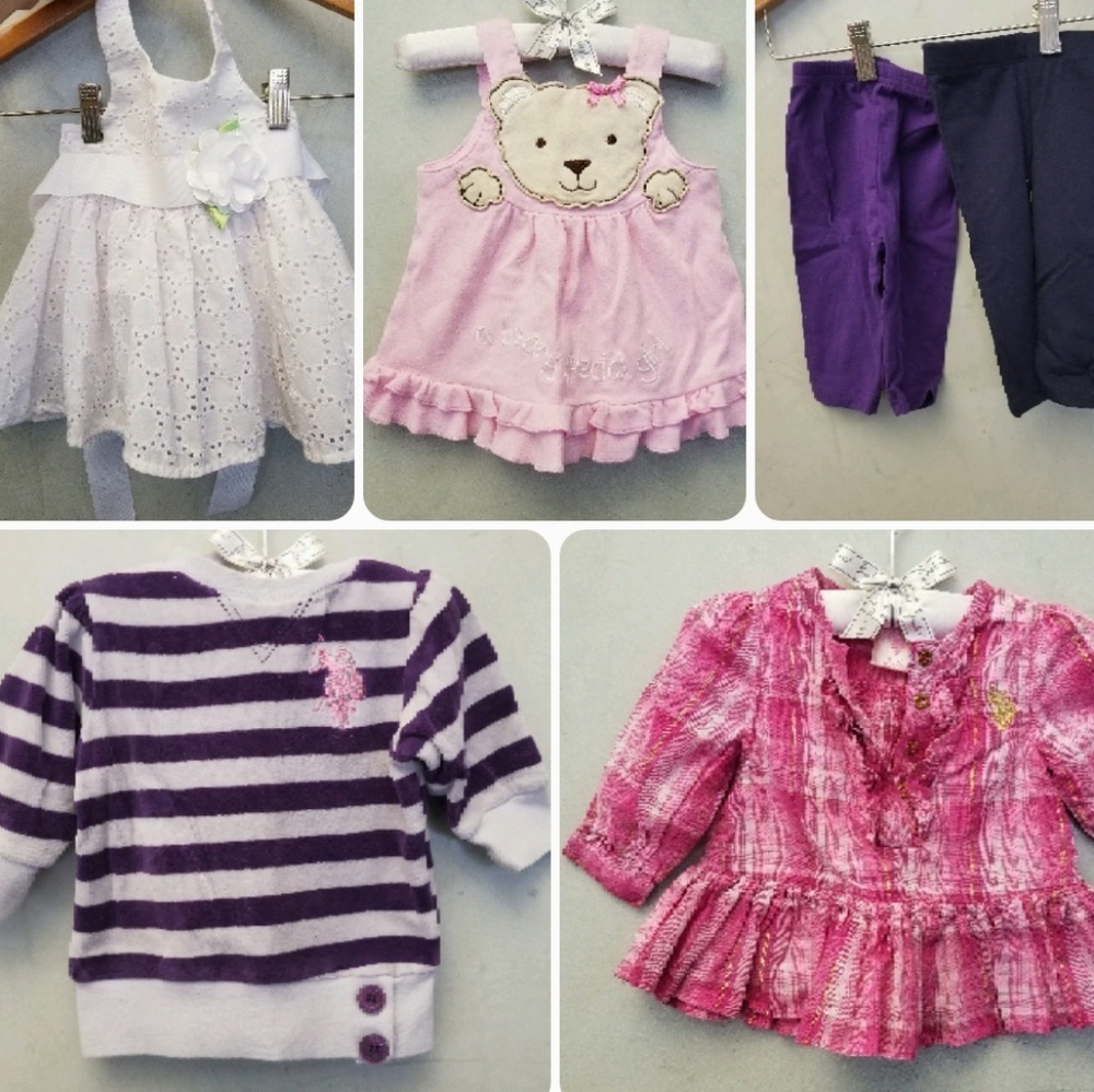 Baby girl 6pcs bundle size 3-6 Months (A8)
